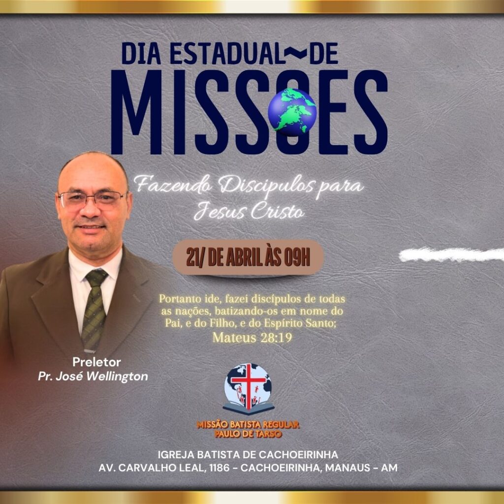 Venha viver um tempo especial de inspiração e compromisso com a obra missionária. Deus está levantando uma geração que responde ao Seu chamado!